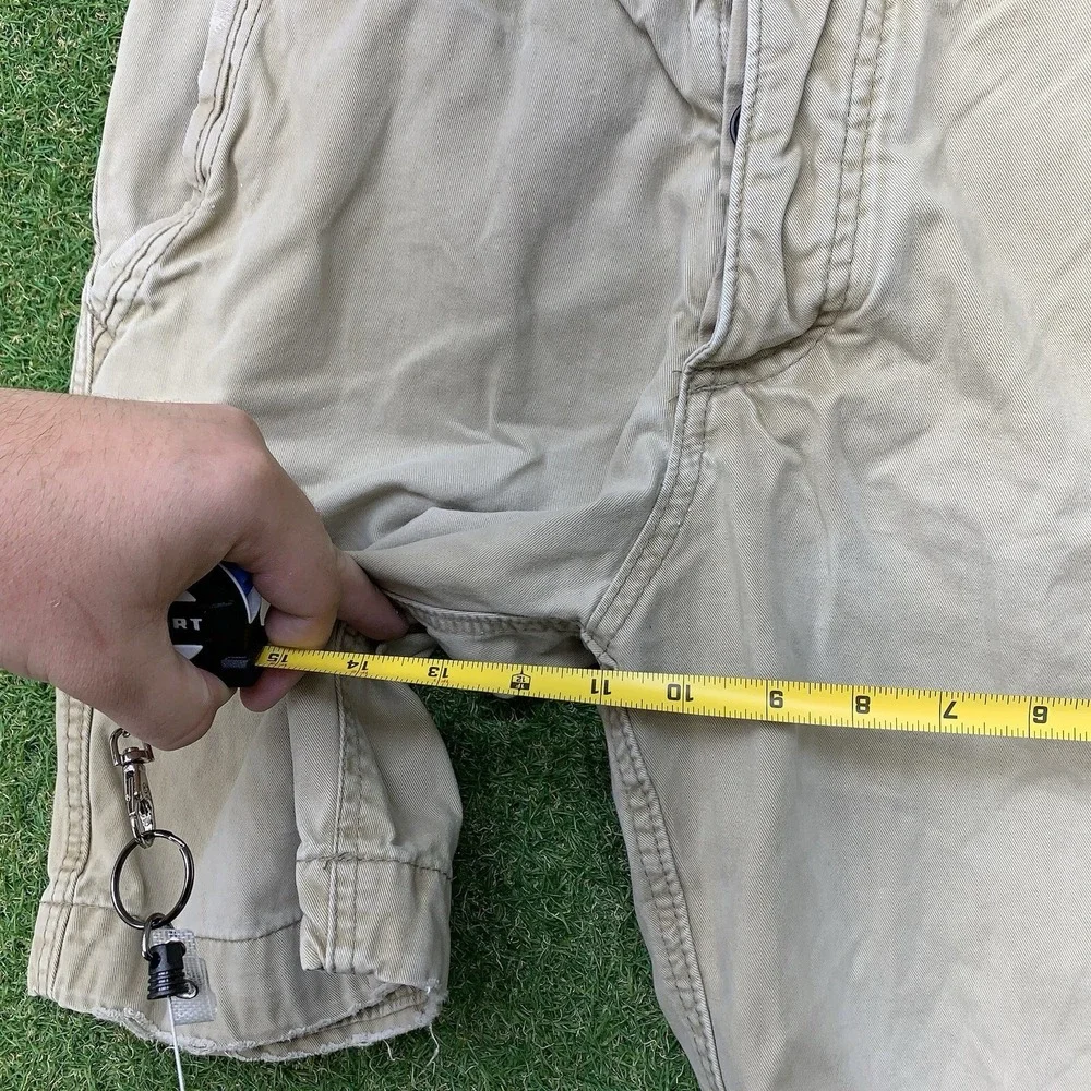 Abercrombie & Fitch Shorts Mens 30 Beige Heavy Chino Shorts Military A13 Beach